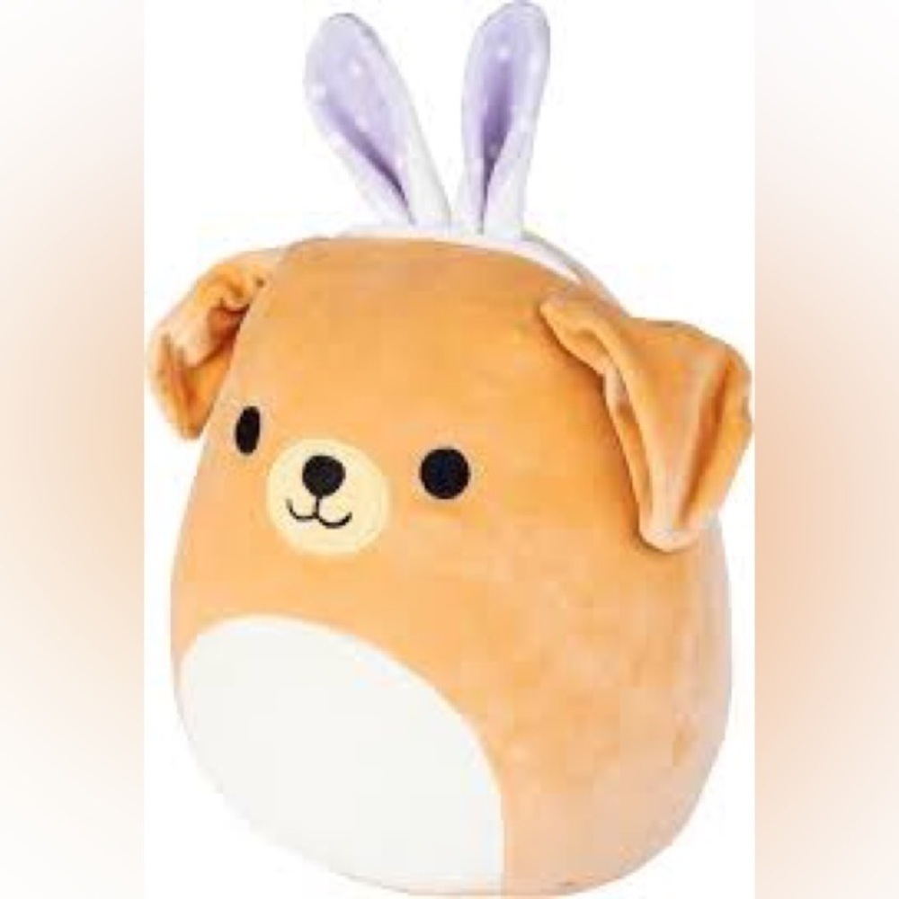 Squishmallow 16” Golden Retriever Dog with Bunny Ears Plush Soft & Squishy NWT - Picture 3 of 16
